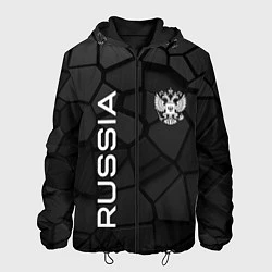Куртка с капюшоном мужская Черная броня Россия, цвет: 3D-черный