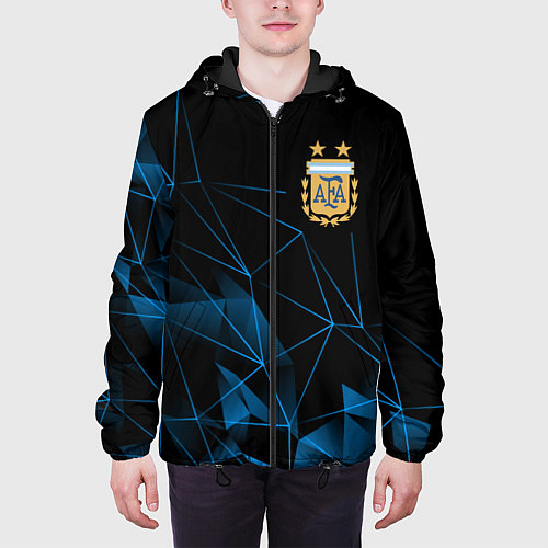 Мужская куртка Сборная Аргентины линии / 3D-Черный – фото 3