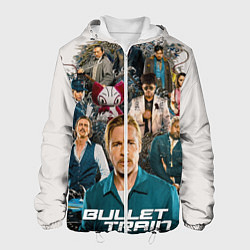 Куртка с капюшоном мужская Bullet train, цвет: 3D-белый
