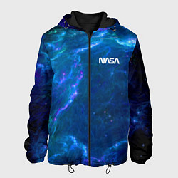 Куртка с капюшоном мужская Бескрайний космос - Nasa, цвет: 3D-черный