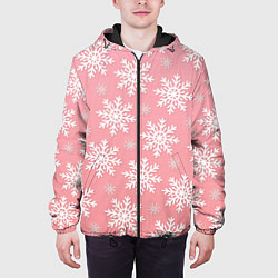 Куртка с капюшоном мужская Снегопад, цвет: 3D-черный — фото 2