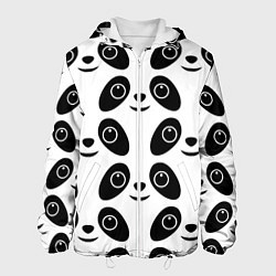 Куртка с капюшоном мужская Panda bing dun dun, цвет: 3D-белый