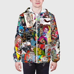 Куртка с капюшоном мужская Art Trash, цвет: 3D-белый — фото 2