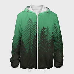 Мужская куртка Зелёный туманный лес