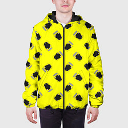Куртка с капюшоном мужская Кротовуха, цвет: 3D-черный — фото 2