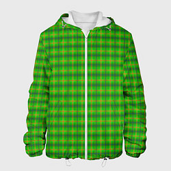 Мужская куртка Шотландка зеленая крупная