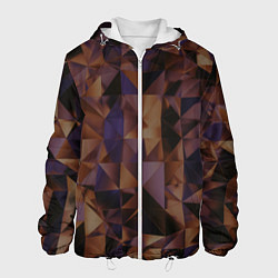 Мужская куртка Стеклянная тёмная геометрическая текстура