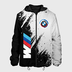 Куртка с капюшоном мужская BMW - м комплектация, цвет: 3D-черный
