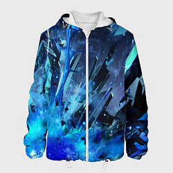 Куртка с капюшоном мужская Ледяной взрыв, цвет: 3D-белый