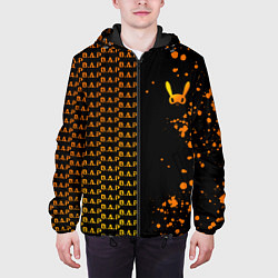 Куртка с капюшоном мужская B A P half pattern, цвет: 3D-черный — фото 2