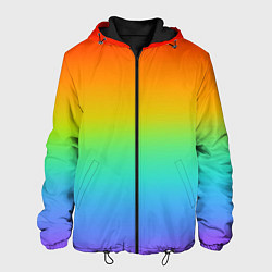 Куртка с капюшоном мужская Я радуга, цвет: 3D-черный