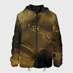Куртка с капюшоном мужская Золотой дым, цвет: 3D-черный