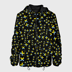 Куртка с капюшоном мужская TXT pattern logo, цвет: 3D-черный