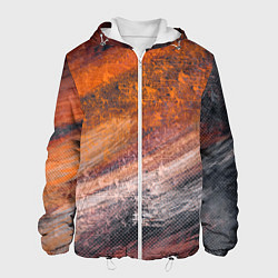 Куртка с капюшоном мужская Пустынный ветер, цвет: 3D-белый