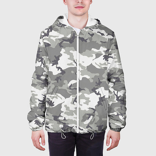 Мужская куртка Снежный камуфляж / 3D-Белый – фото 3