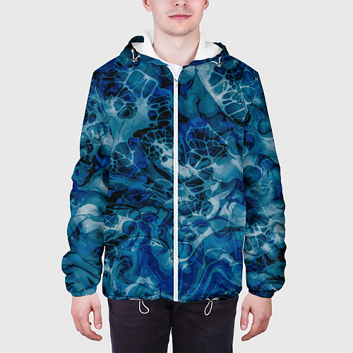 Мужская куртка Тёмный магический лёд / 3D-Белый – фото 3