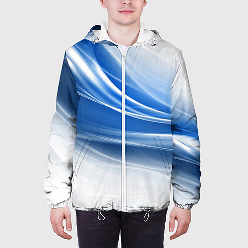 Мужская куртка Ледяной поток ветра / 3D-Белый – фото 3