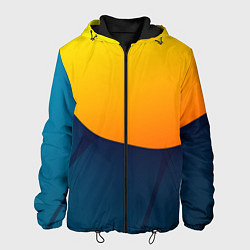 Мужская куртка Двойной цвет: жёлтый и синий