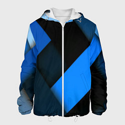 Мужская куртка Геометрия синие полосы