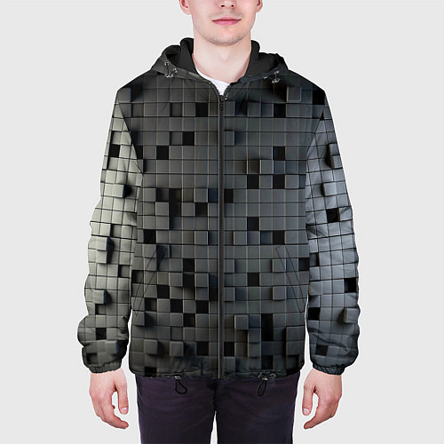 Мужская куртка Digital pixel black / 3D-Черный – фото 3