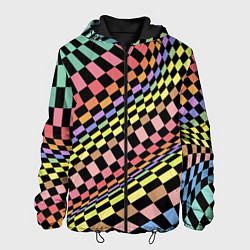 Мужская куртка Colorful avant-garde chess pattern - fashion