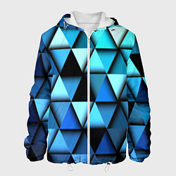 Куртка с капюшоном мужская Blue triangle, цвет: 3D-белый