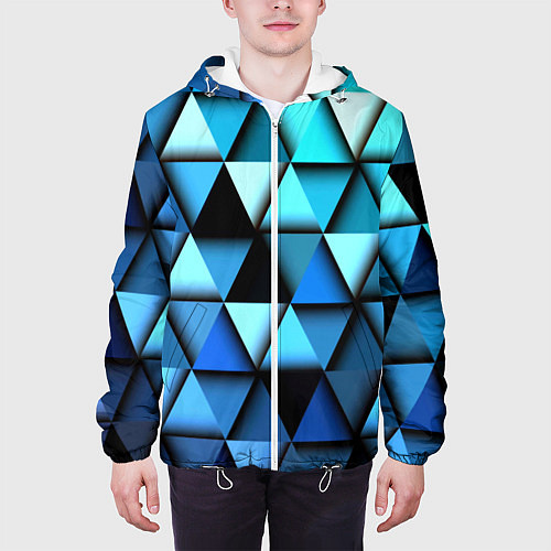 Мужская куртка Blue triangle / 3D-Белый – фото 3