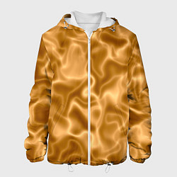 Куртка с капюшоном мужская Золотой шелк, цвет: 3D-белый