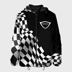 Куртка с капюшоном мужская Genesis racing flag, цвет: 3D-черный
