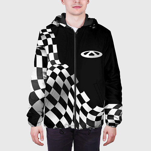 Мужская куртка Chery racing flag / 3D-Черный – фото 3