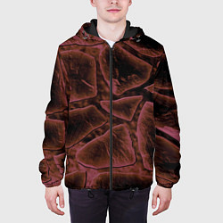 Куртка с капюшоном мужская Камнепад, цвет: 3D-черный — фото 2