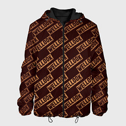 Куртка с капюшоном мужская Word text patterns, цвет: 3D-черный