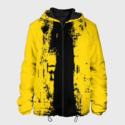 Мужская куртка Вертикальная черно-желтая полоса Cyberpunk 2077