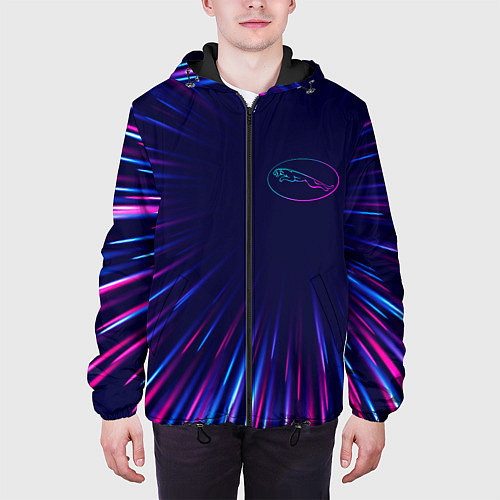 Мужская куртка Jaguar neon speed lines / 3D-Черный – фото 3