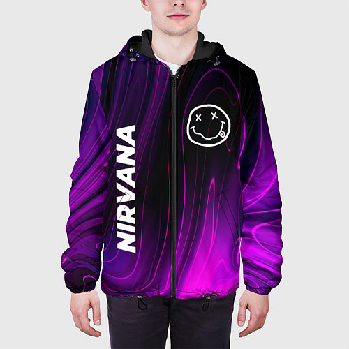 Мужская куртка Nirvana violet plasma / 3D-Черный – фото 3