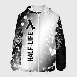 Куртка с капюшоном мужская Half-Life glitch на светлом фоне: по-вертикали, цвет: 3D-белый