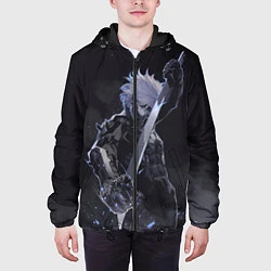 Куртка с капюшоном мужская Metal Gear Rising - В дыму, цвет: 3D-черный — фото 2