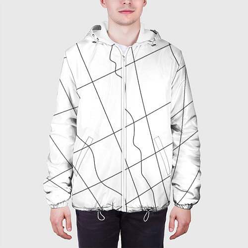 Мужская куртка Перспектива / 3D-Белый – фото 3