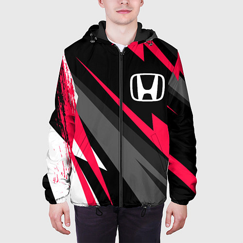 Мужская куртка Honda fast lines / 3D-Черный – фото 3