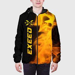 Куртка с капюшоном мужская Exeed - gold gradient: по-вертикали, цвет: 3D-черный — фото 2