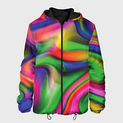 Куртка с капюшоном мужская Bright colors, цвет: 3D-черный