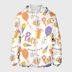 Куртка с капюшоном мужская Party style, цвет: 3D-белый