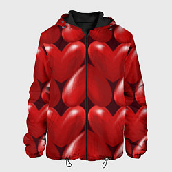 Мужская куртка Red hearts