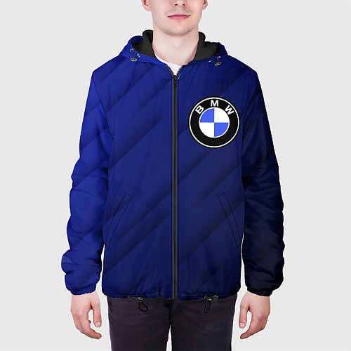 Мужская куртка BMW градиент / 3D-Черный – фото 3