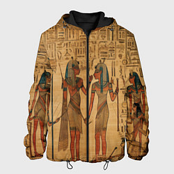 Куртка с капюшоном мужская Имитация папируса: арт нейросети, цвет: 3D-черный