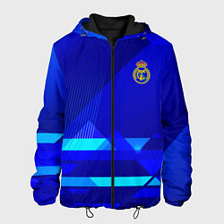 Куртка с капюшоном мужская Реал Мадрид фк эмблема, цвет: 3D-черный