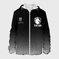 Куртка с капюшоном мужская Team Liquid black, цвет: 3D-белый