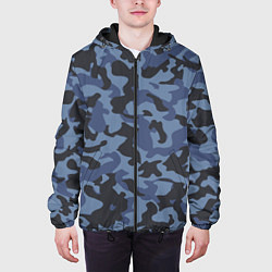 Куртка с капюшоном мужская Стиль камуфляж, цвет: 3D-черный — фото 2