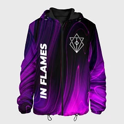 Куртка с капюшоном мужская In Flames violet plasma, цвет: 3D-черный