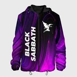 Куртка с капюшоном мужская Black Sabbath violet plasma, цвет: 3D-черный